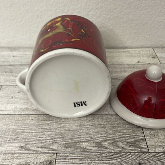 Christmas Reindeer Mug With Lid - Picture 8 of 8